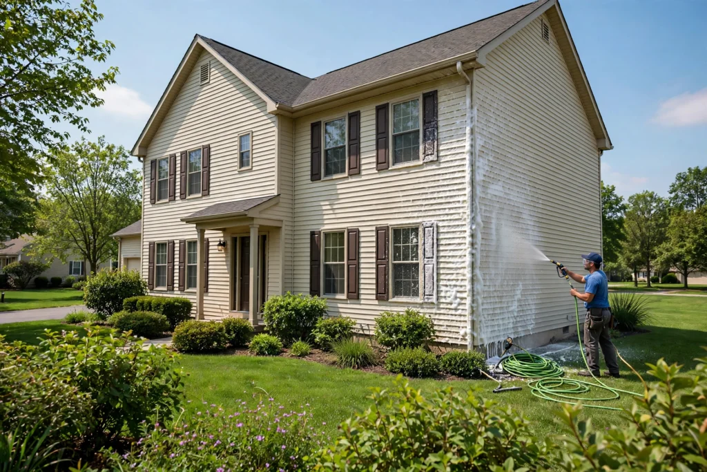 how to clean house exterior