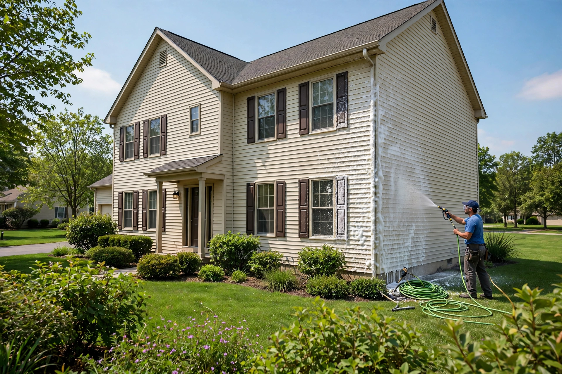 how to clean house exterior