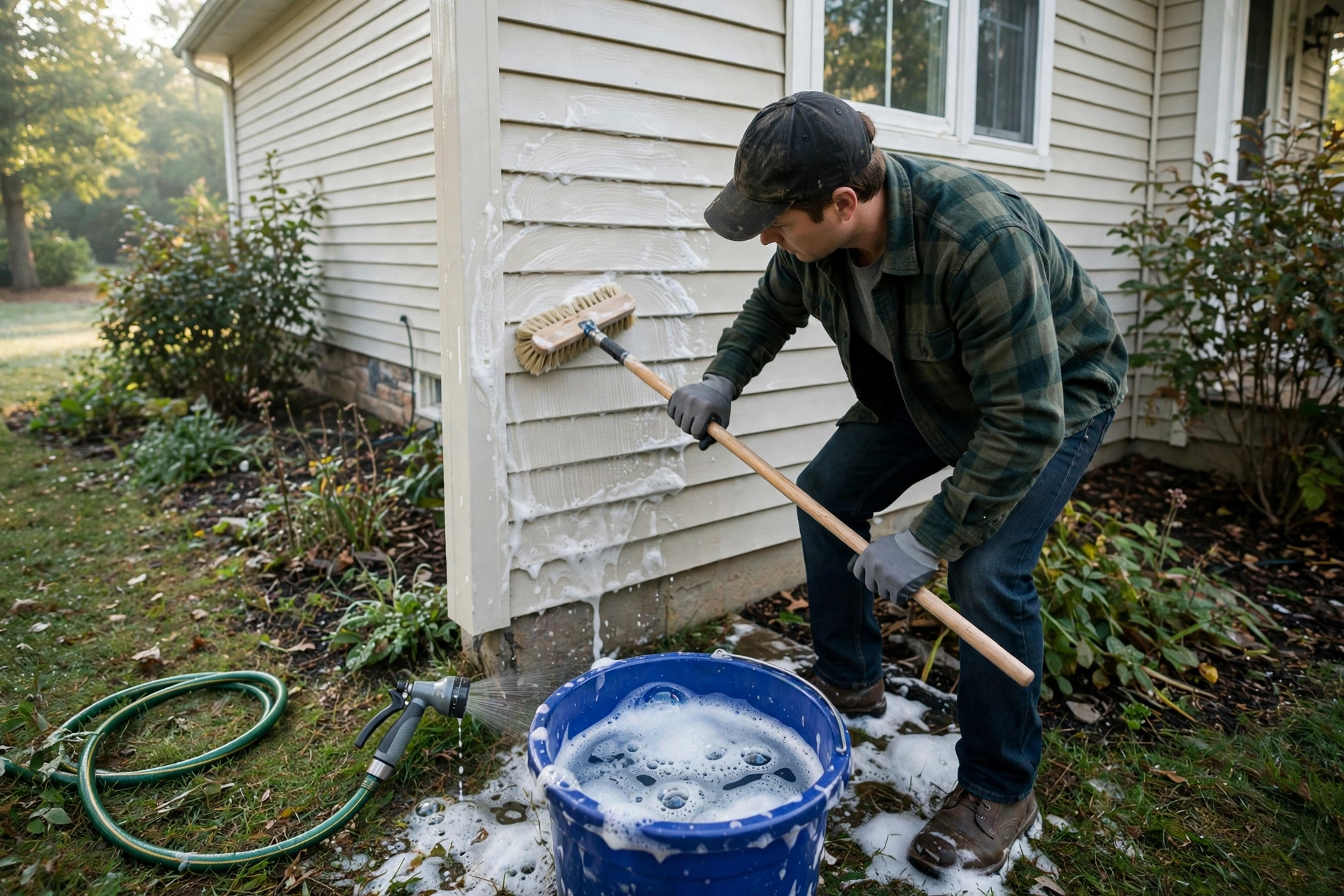 how to clean house exterior