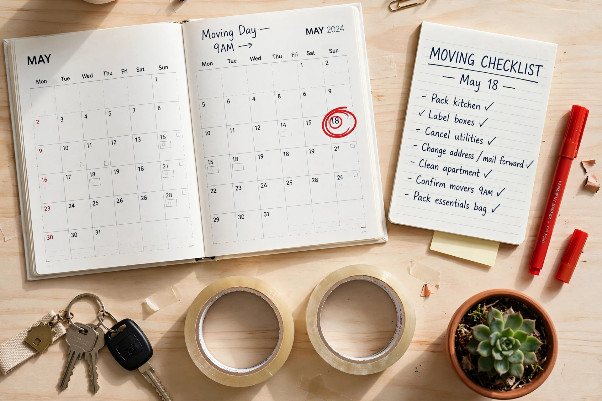 how to plan a stress-free move